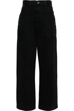 Khaite Hewitt high-rise wide-leg jeans