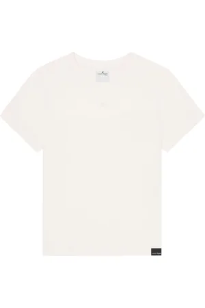 Courrèges Logo-embroidered cotton T-shirt