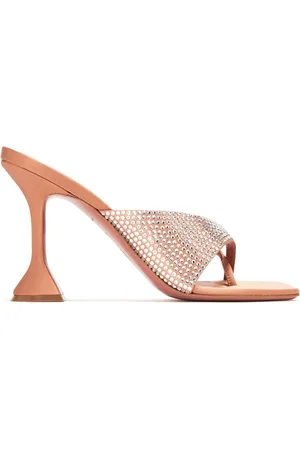 Amina Muaddi 95mm Shiona crystal-embellished sandals