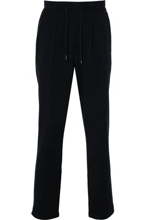 HERNO Drawstring virgin wool trousers