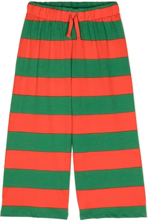 Mini Rodini Striped organic cotton track pants