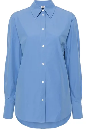 Totême Pointed-collar poplin shirt