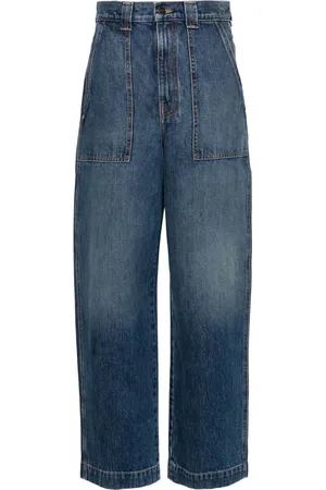 Khaite Hewitt high-rise wide-leg jeans