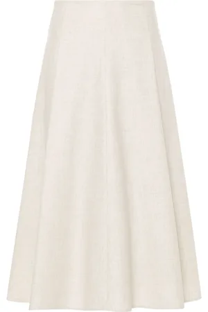 Brunello Cucinelli Pleat-detail A-line skirt