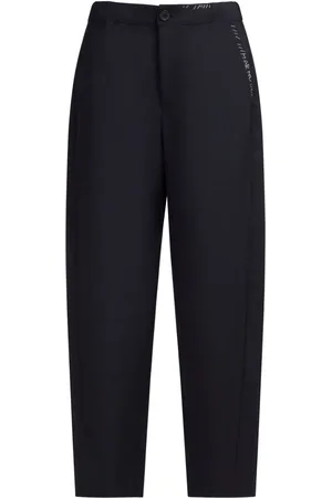 Marni Logo-embroidered tapered trousers