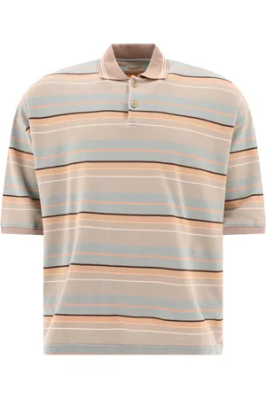 KAPITAL Striped short-sleeve polo