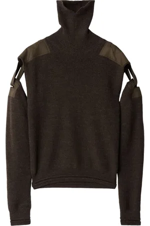 Burberry Detachable-sleeve wool jumper