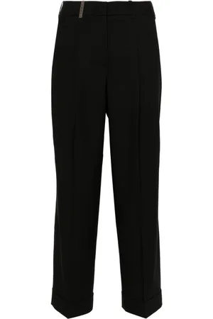 PESERICO SIGN Pressed-crease tailored trousers