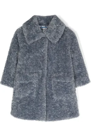MONNALISA Teddy single-breasted coat