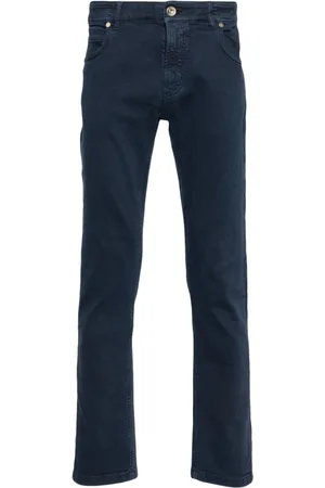 ELEVENTY Low-rise tapered jeans