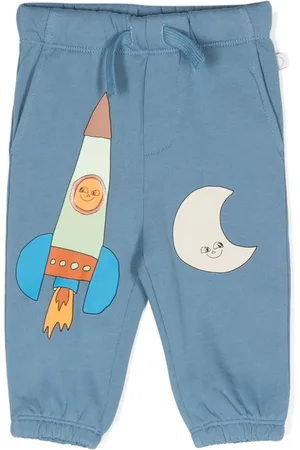 Stella McCartney Mid-rise cotton track trousers
