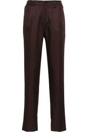 Kiton Elasticated-waistband tapered trousers