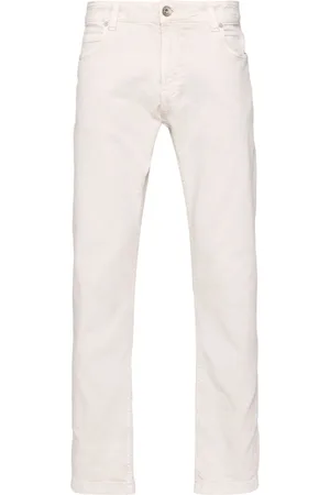 ELEVENTY Low-rise tapered jeans