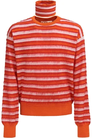 Marni Striped roll-neck jumper