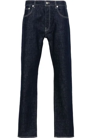Kenzo Logo-patch tapered jeans
