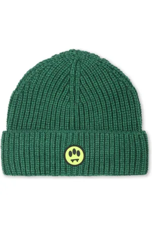 BARROW Logo-appliqué knit beanie