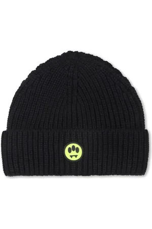 BARROW Logo-appliqué knit beanie