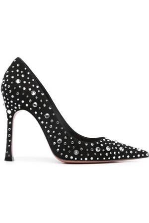 Amina Muaddi Elsa 110mm suede pumps