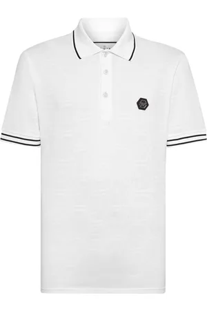 Philipp Plein Logo-appliqué cotton polo shirt