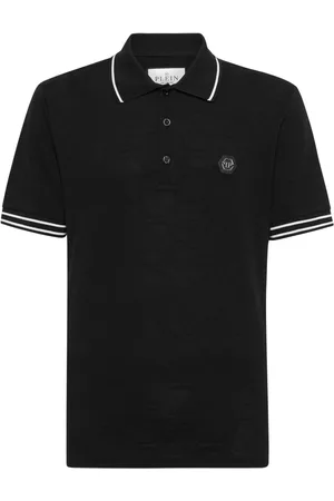 Philipp Plein Logo-appliqué cotton polo shirt