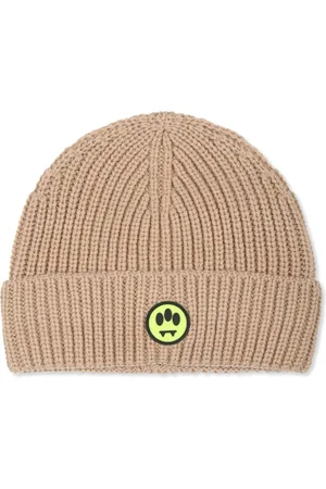 BARROW Logo-appliqué knit beanie