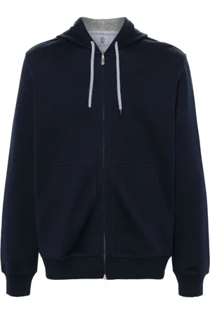 Brunello Cucinelli Zip-up jersey hoodie