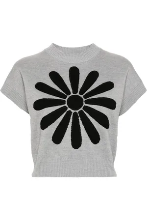 Kenzo Marguerite-patch knitted top