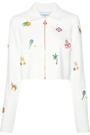 Casablanca Elements En Crayon cropped jacket