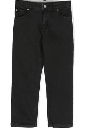 Stella McCartney Logo-embossed straight-leg jeans