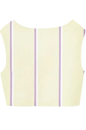 Destree Richard striped cropped top