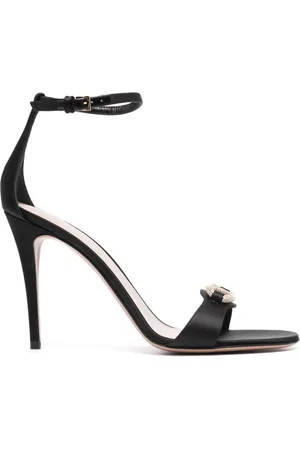VALENTINO GARAVANI 100mm VLogo Signature satin sandals