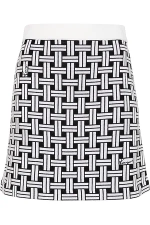 Kenzo Patterned-jacquard mini skirt