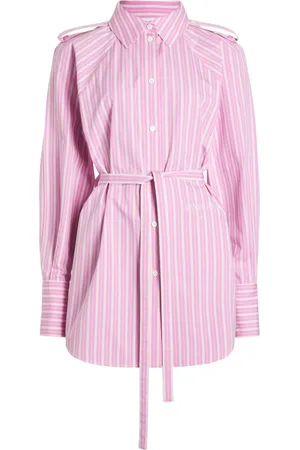Patou Striped mini shirt dress