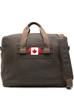 Dsquared2 Canadian Flag appliqué holdall bag