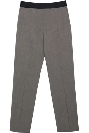 Msgm Straight-leg virgin-wool-blend trousers
