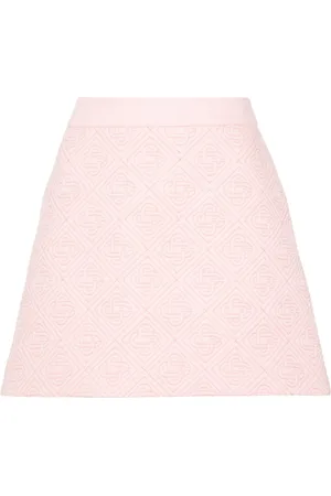 Casablanca Logo-quilted mini skirt