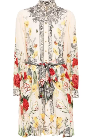 Camilla Printed belted shirtdress