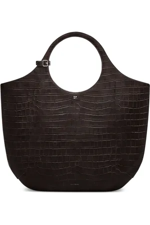 Courrèges Large Holy crocodile-effect tote bag
