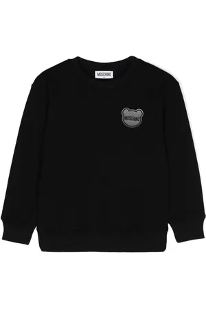 Moschino Logo-patch piqué sweatshirt