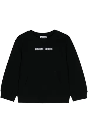 Moschino Logo-embroidered cotton sweatshirt