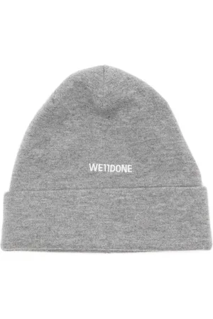 We11 Done Logo-embroidered wool beanie
