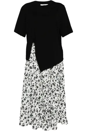 B+AB Floral-print high-waisted skirt set