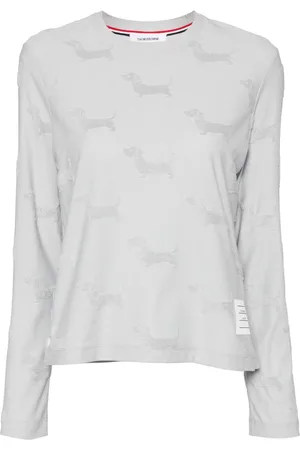 Thom Browne Hector jacquard-terry T-shirt