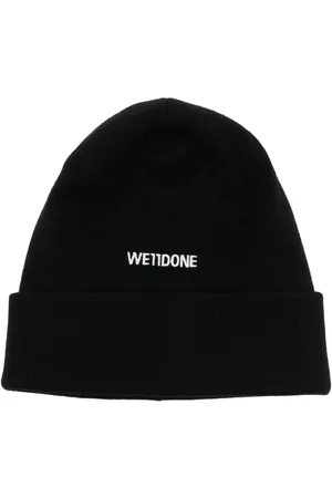 We11 Done Logo-embroidered wool beanie