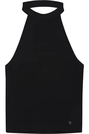 ANINE BING Riley halterneck sleeveless top