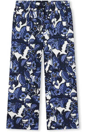 Kenzo All-over print cotton jogging trousers
