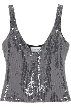 16Arlington Devereau sequin-embellished top