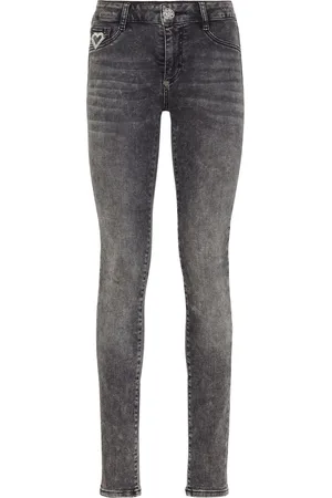 Philipp Plein Heart-plaque skinny-cut jeans
