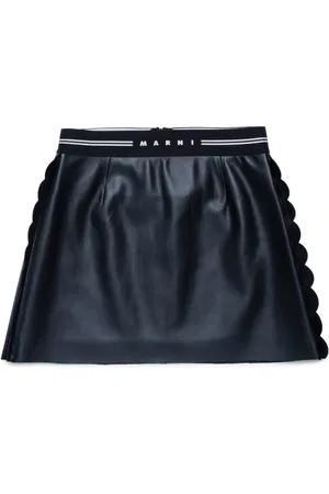 Marni Logo-waistband skirt
