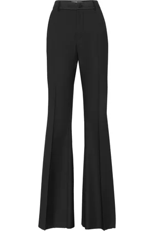 Philipp Plein Logo-plaque flared trousers